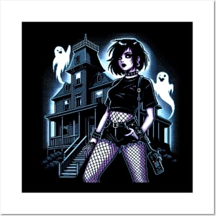 haunted mansion - goth haunted mansion Posters and Art